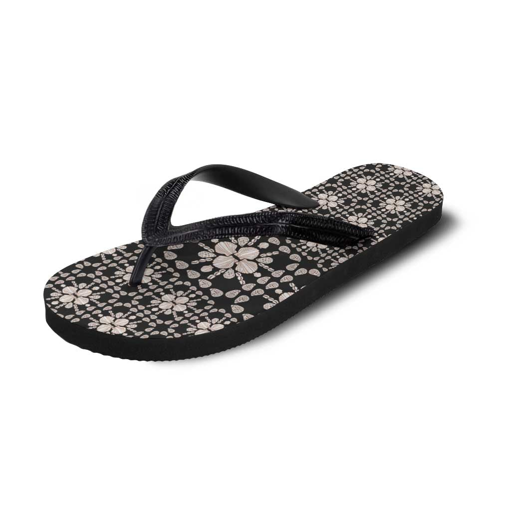 Aloha Hawaii Shell Quilt Flip Flops Seamless Style - Polynesian Pride