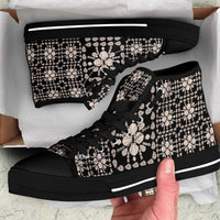 Aloha Hawaii Shell Quilt High Top Shoes Seamless Style - Polynesian Pride