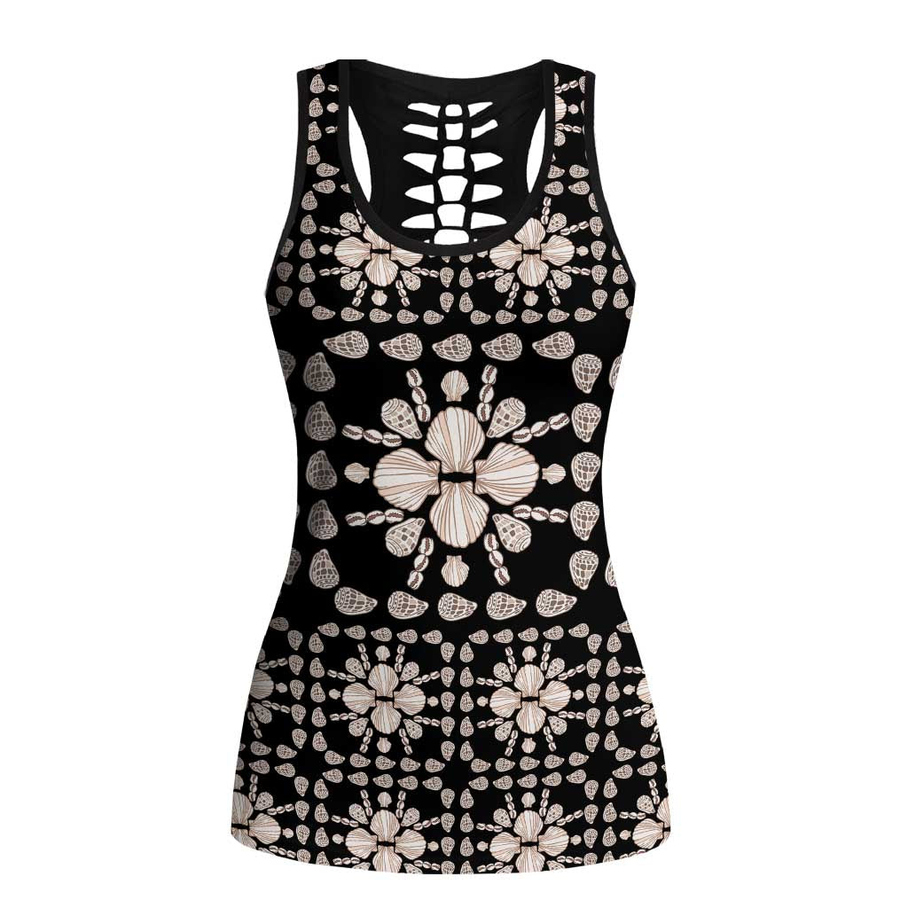 Aloha Hawaii Shell Quilt Hollow Tank Top Seamless Style - Polynesian Pride