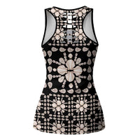 Aloha Hawaii Shell Quilt Hollow Tank Top Seamless Style - Polynesian Pride