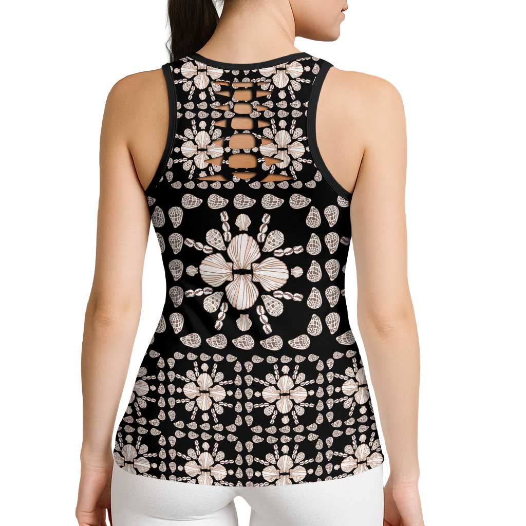 Aloha Hawaii Shell Quilt Hollow Tank Top Seamless Style - Polynesian Pride