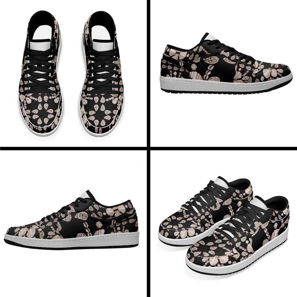Aloha Hawaii Shell Quilt Low Sneakers Seamless Style - Polynesian Pride