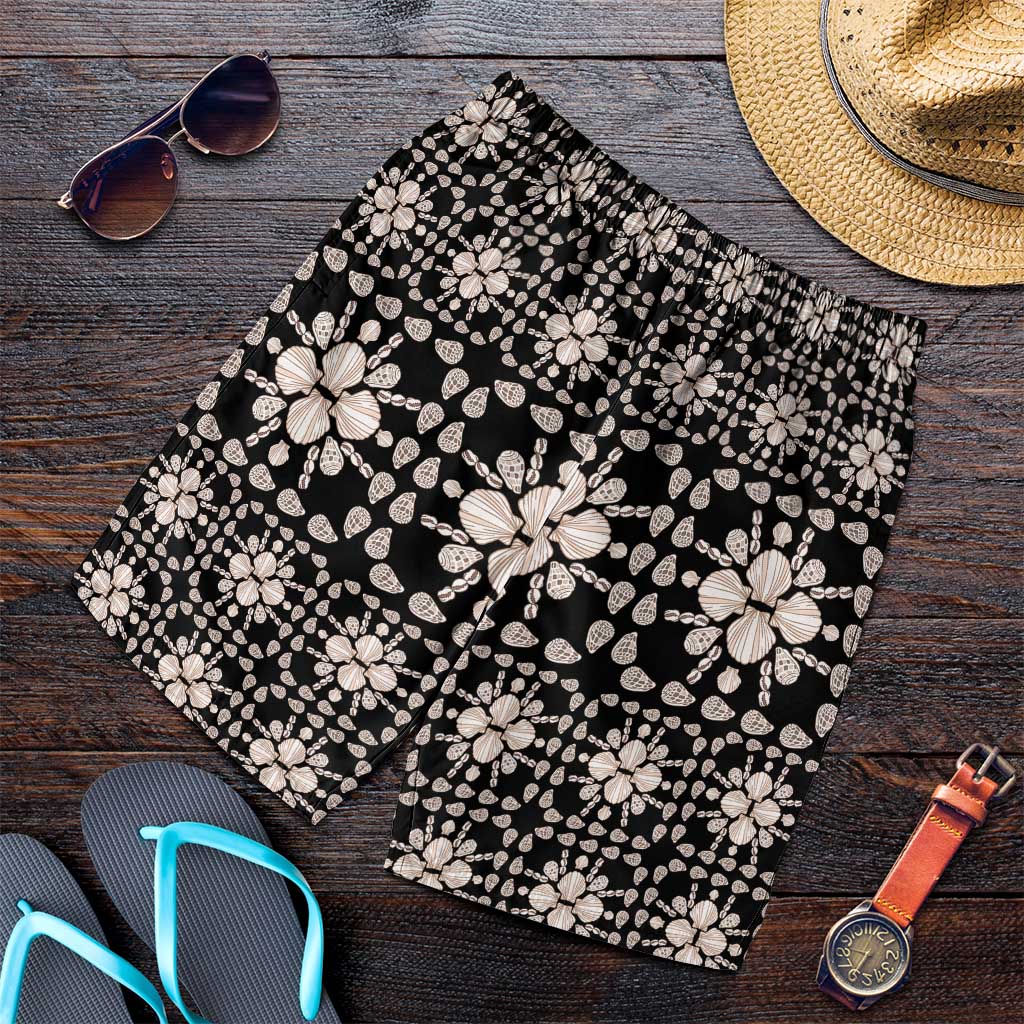 Aloha Hawaii Shell Quilt Shorts for Men Seamless Style - Polynesian Pride