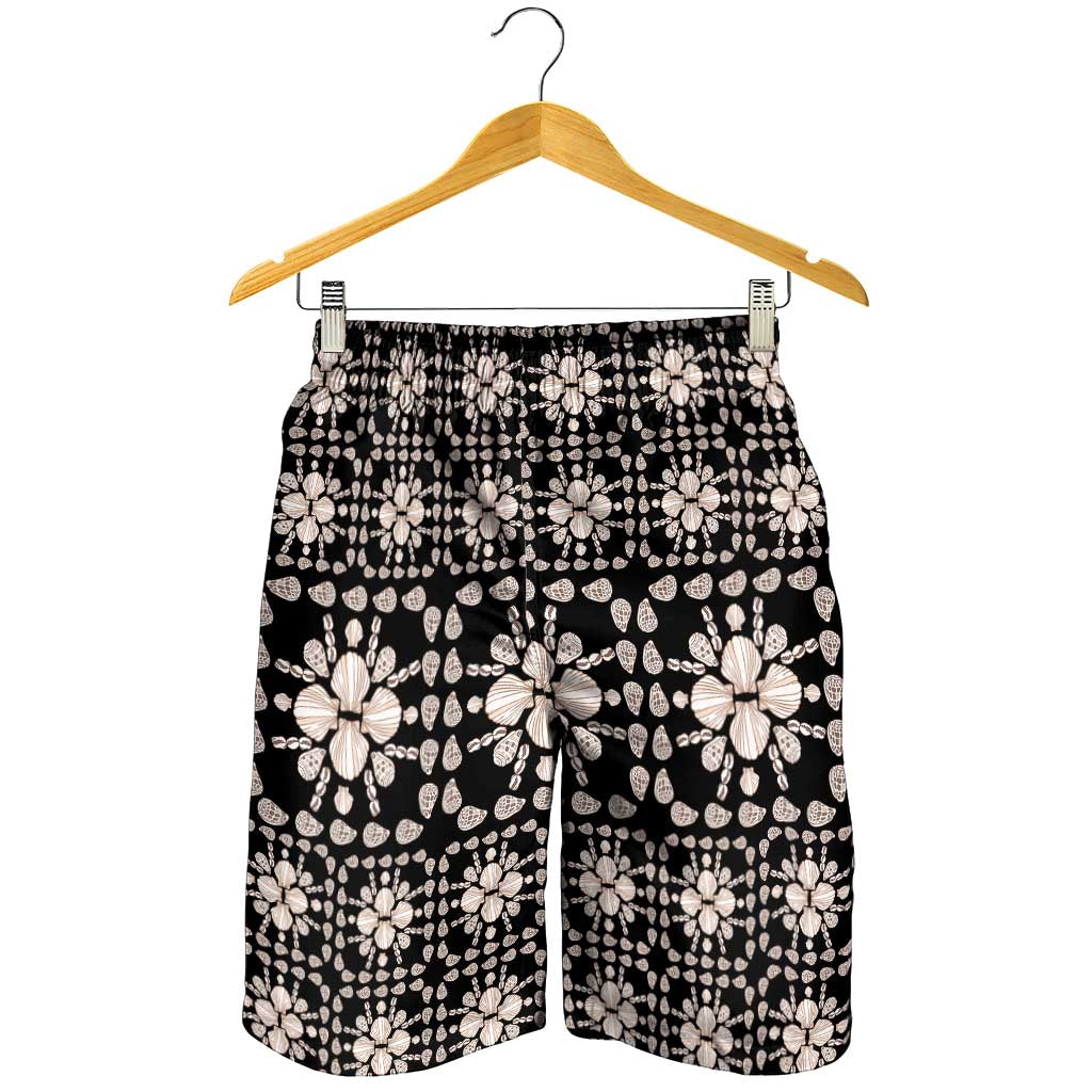 Aloha Hawaii Shell Quilt Shorts for Men Seamless Style - Polynesian Pride