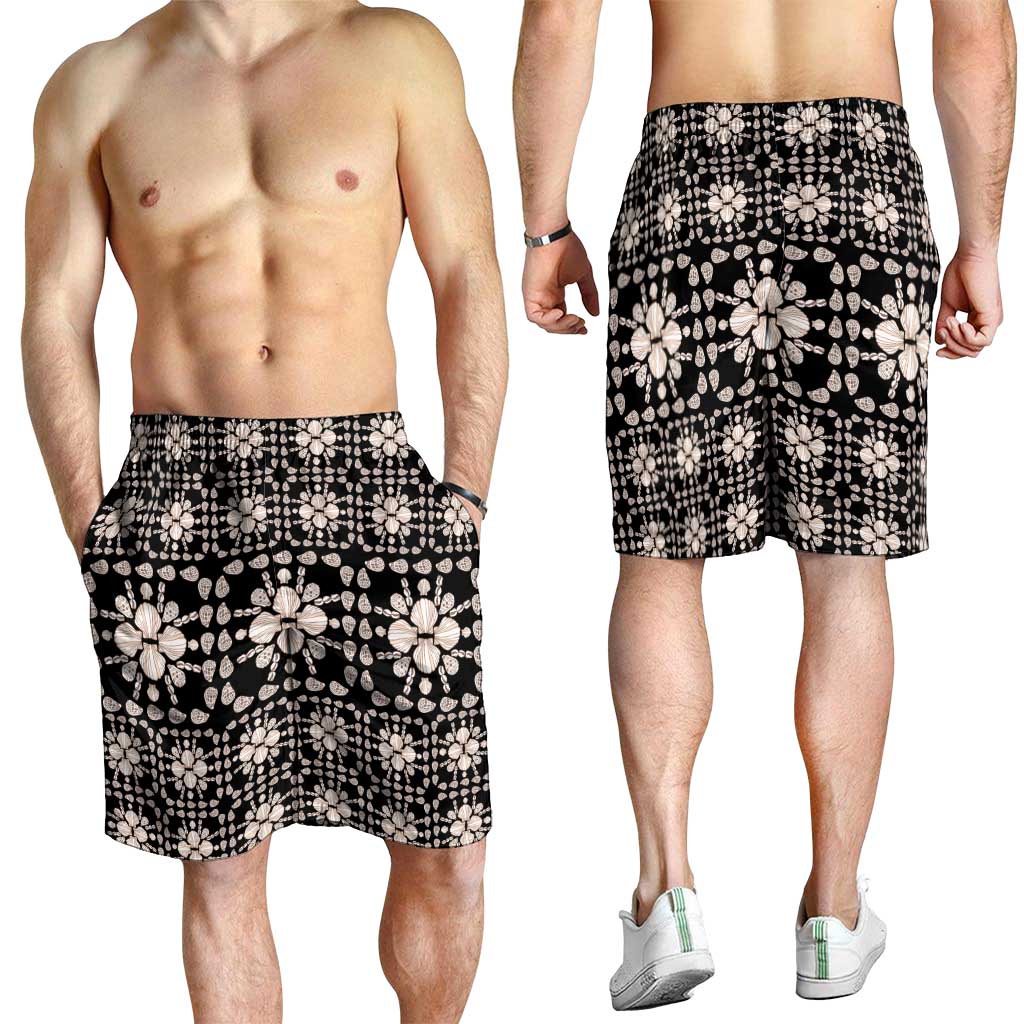 Aloha Hawaii Shell Quilt Shorts for Men Seamless Style - Polynesian Pride