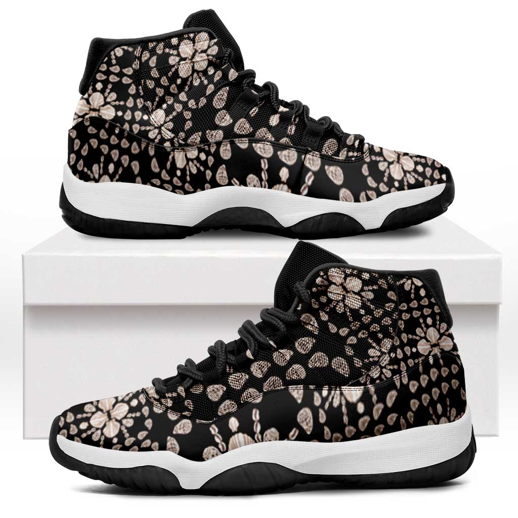 Aloha Hawaii Shell Quilt Sneakers J11 Seamless Style - Polynesian Pride