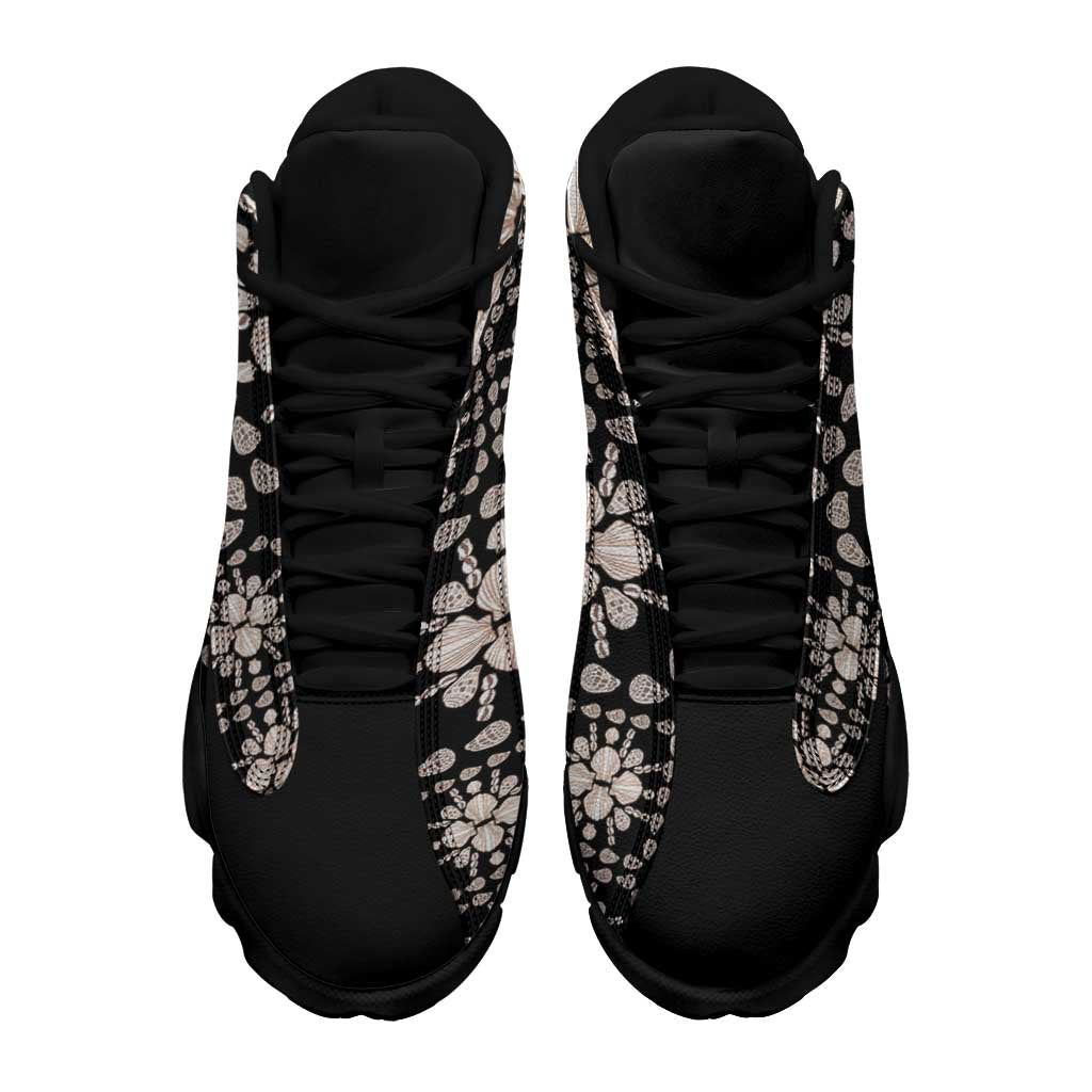 Aloha Hawaii Shell Quilt Sneakers J13 Seamless Style - Polynesian Pride