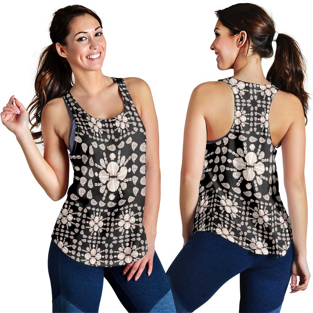Aloha Hawaii Shell Quilt Women Racerback Tank Seamless Style - Polynesian Pride