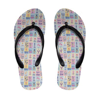 Aloha Summer Posters Grunge Textures Flip Flops
