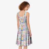 Aloha Summer Posters Grunge Textures Midi Dress