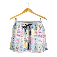 Aloha Summer Posters Grunge Textures Shorts for Women