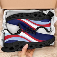 American Samoa Clunky Sneakers Flag-Inspired Curve Style LT05 - Polynesian Pride