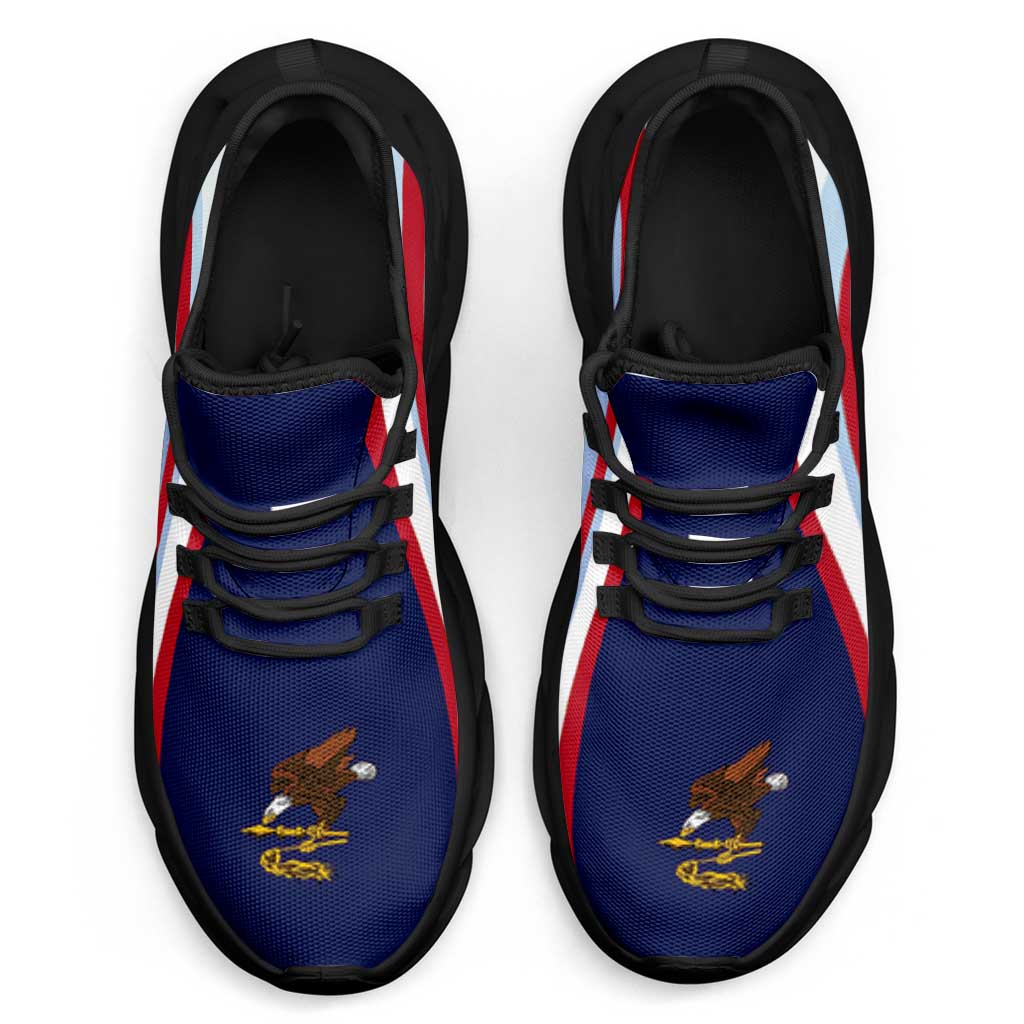 American Samoa Clunky Sneakers Flag-Inspired Curve Style LT05 - Polynesian Pride