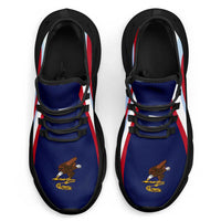 American Samoa Clunky Sneakers Flag-Inspired Curve Style LT05 - Polynesian Pride