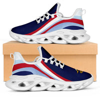 American Samoa Clunky Sneakers Flag-Inspired Curve Style LT05 Navy - Polynesian Pride