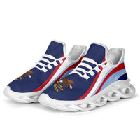American Samoa Clunky Sneakers Flag-Inspired Curve Style LT05 - Polynesian Pride