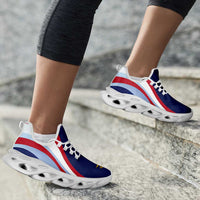 American Samoa Clunky Sneakers Flag-Inspired Curve Style LT05 - Polynesian Pride