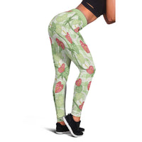 Anthurium Pikake Ti Leaf Palaka Leggings Green Version