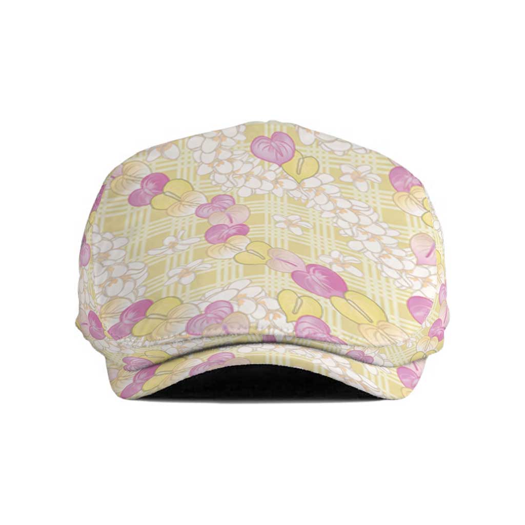 Anthurium Plumeria Lei Pastel Jeff Hat Yellow Hawaiian Splendid Palaka