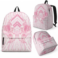 Aotearoa Kowhaiwhai Poutama Pink Motif Backpack
