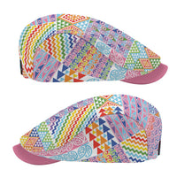 Aotearoa Kowhaiwhai Taniko Patchwork Rainbow Motifs Jeff Hat