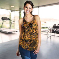 Aotearoa Maori Hei Tiki Women Racerback Tank Koura Kowhaiwhai Puhoro Motif LT9 - Polynesian Pride