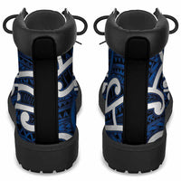 Aotearoa Maori Kowhaiwhai All Season Boots Kikorangi Puhoro and Patiki LT9 - Polynesian Pride