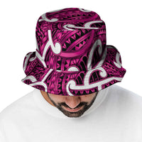 Aotearoa Maori Kowhaiwhai Bucket Hat Mawhero Puhoro and Patiki