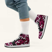 Aotearoa Maori Kowhaiwhai High Sneakers AJ1 Mawhero Puhoro and Patiki LT9 - Polynesian Pride