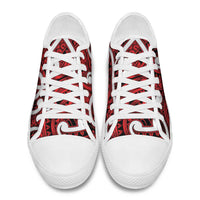 Aotearoa Maori Kowhaiwhai Low Top Shoes Whero Puhoro and Patiki LT9 - Polynesian Pride