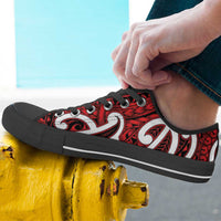 Aotearoa Maori Kowhaiwhai Low Top Shoes Whero Puhoro and Patiki LT9 - Polynesian Pride