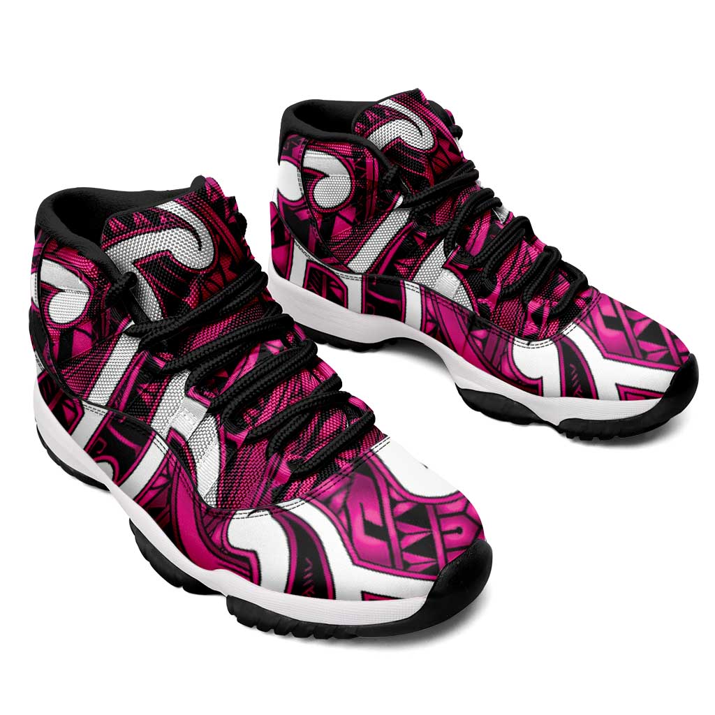 Aotearoa Maori Kowhaiwhai Sneakers J11 Mawhero Puhoro and Patiki LT9 - Polynesian Pride