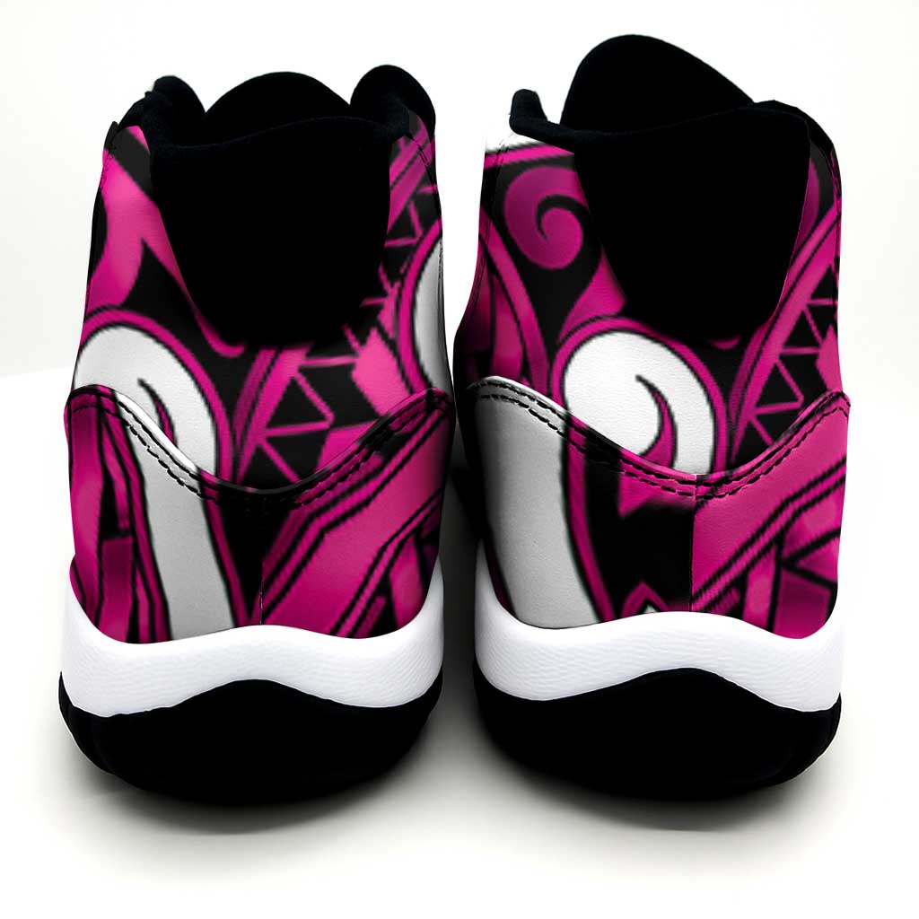 Aotearoa Maori Kowhaiwhai Sneakers J11 Mawhero Puhoro and Patiki LT9 - Polynesian Pride