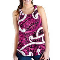 Aotearoa Maori Kowhaiwhai Women Racerback Tank Mawhero Puhoro and Patiki LT9 - Polynesian Pride
