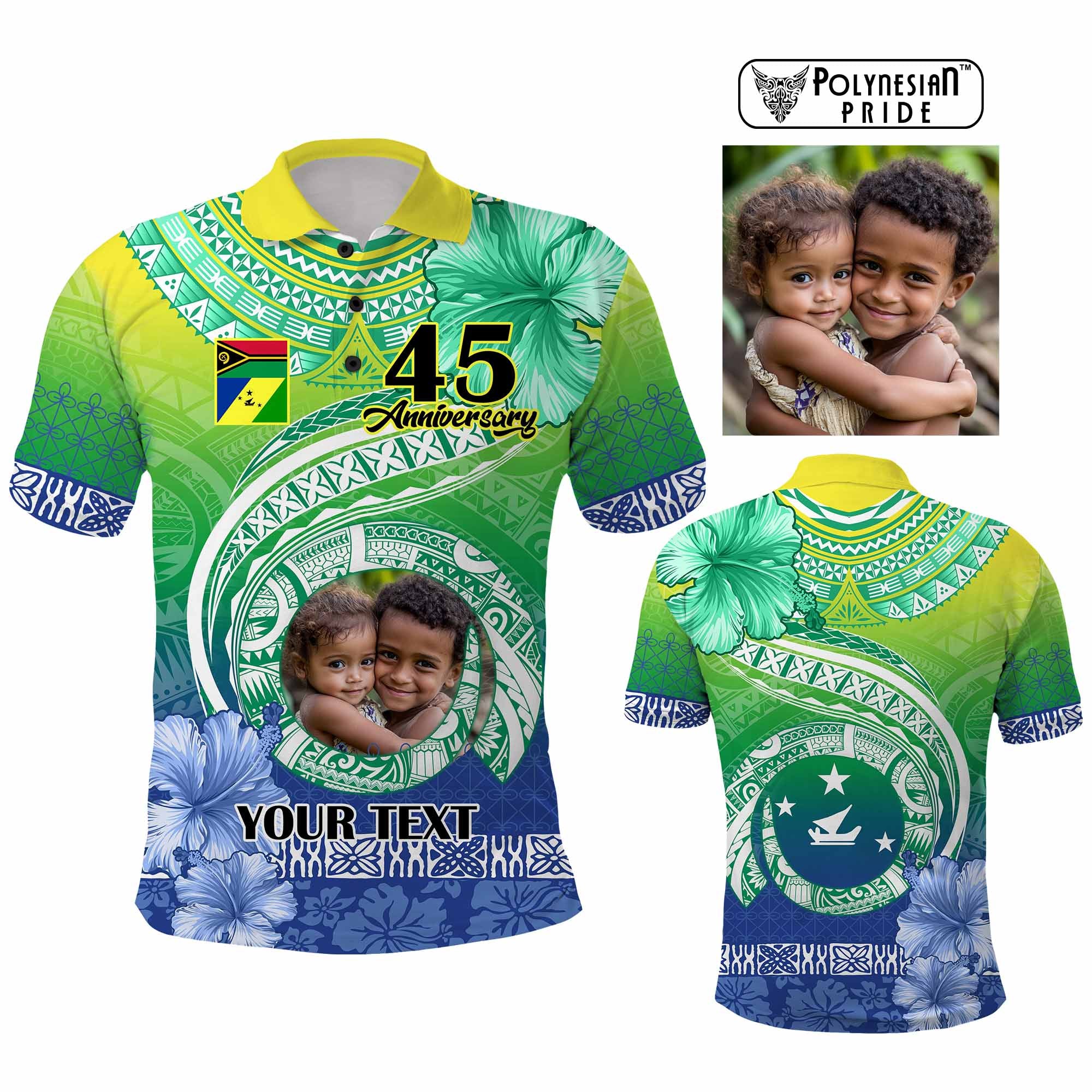 Custom Photo Malampa Province Polo Shirt Vanuatu Yumi Indipendens Dei CTM09