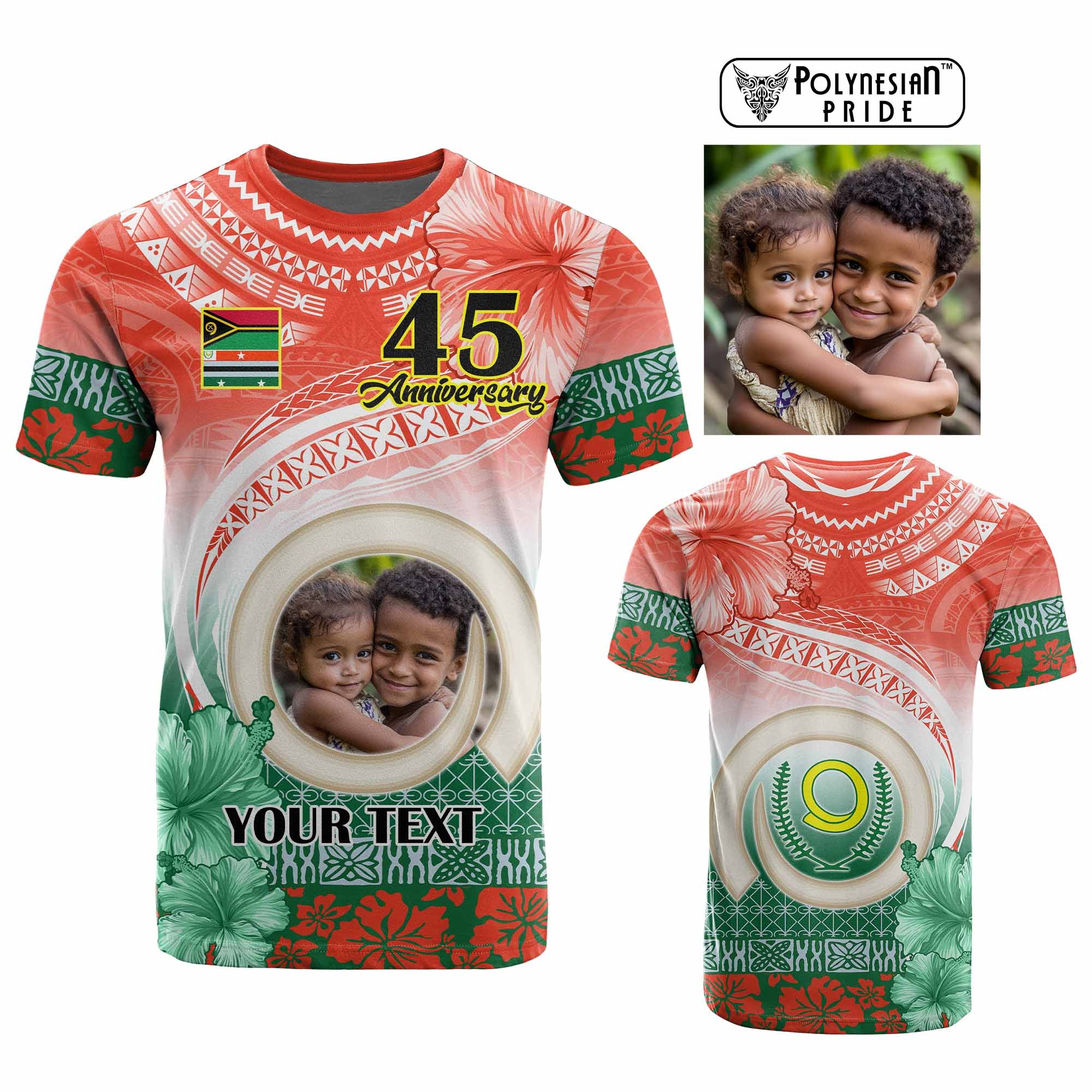 Custom Photo Penama Province T Shirt Vanuatu Yumi Indipendens Dei CTM09