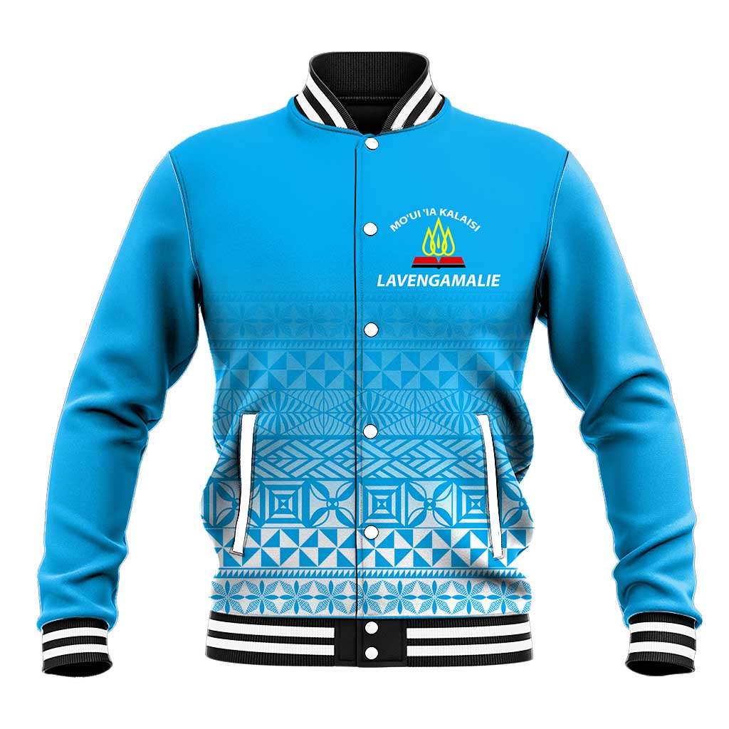 Tonga Lavengamalie College Tongan Pattern Baseball Jacket - LT12