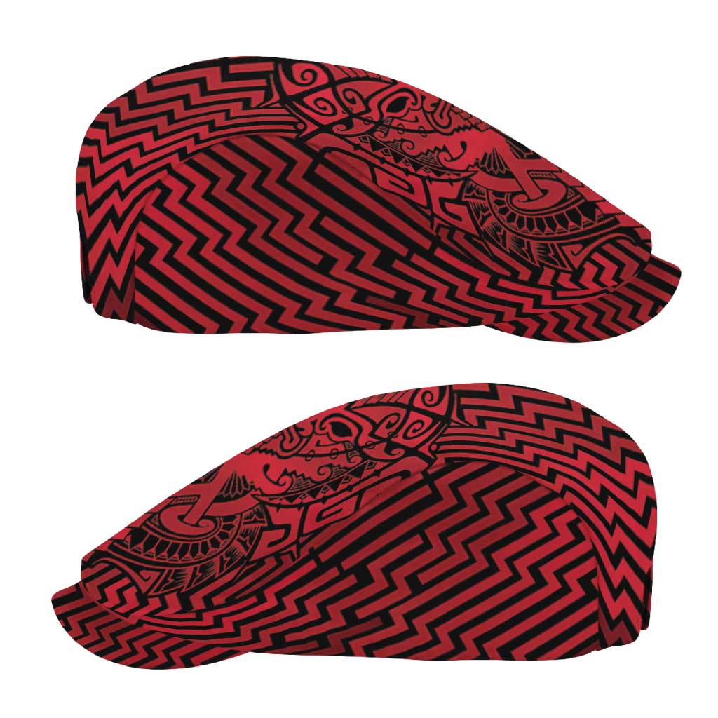 Basketball New Zealand Jeff Hat Red Maori Ta Moko Indigenous - Polynesian Pride