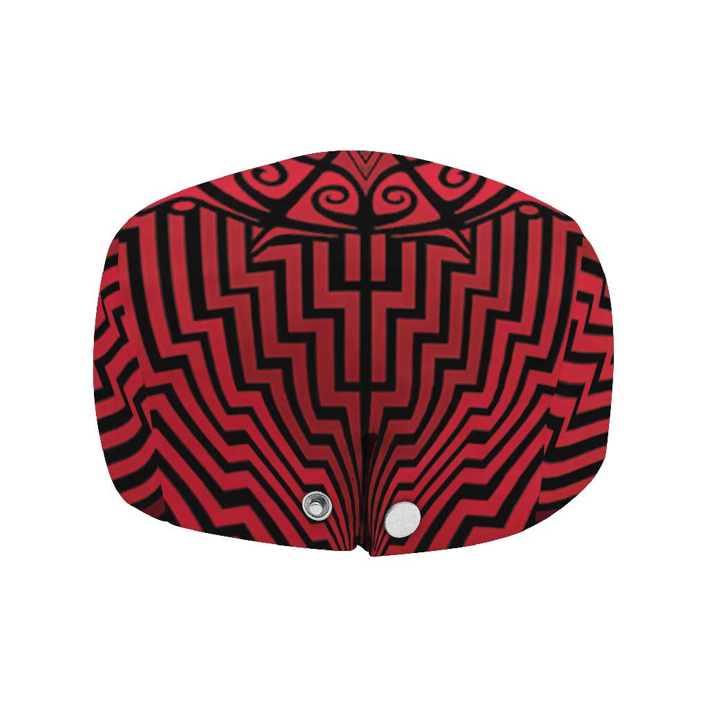 Basketball New Zealand Jeff Hat Red Maori Ta Moko Indigenous - Polynesian Pride