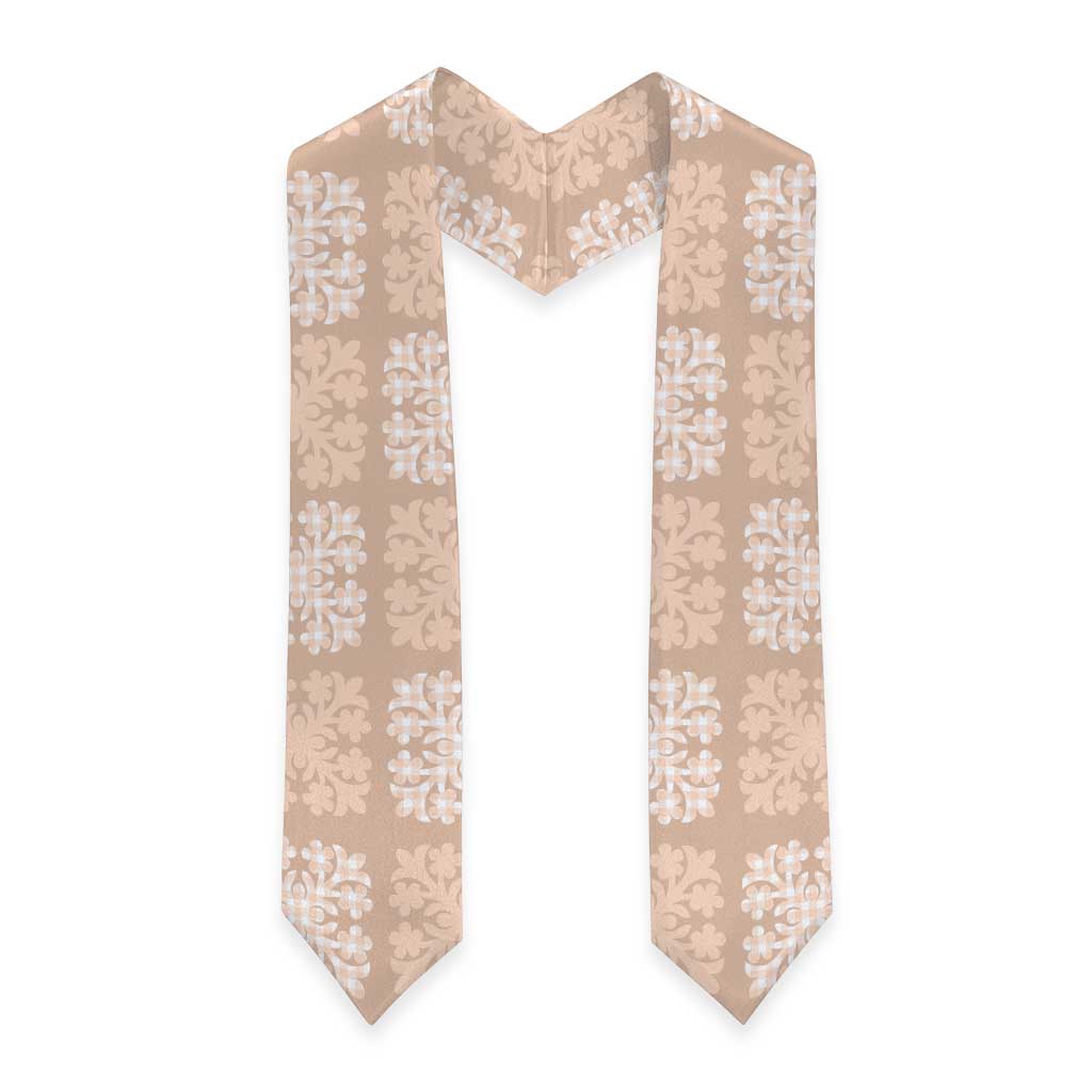 Beige Palaka Quilt Hawaii Graduation Stole Traditional Hawaii-plaid Pattern LT14 - Polynesian Pride