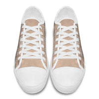 Beige Palaka Quilt Hawaii Low Top Shoes Traditional Hawaii-plaid Pattern LT14 - Polynesian Pride