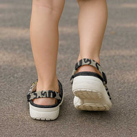 Beige Polynesian Starfish Unique Pattern Clogs Shoes LT01 - Polynesian Pride