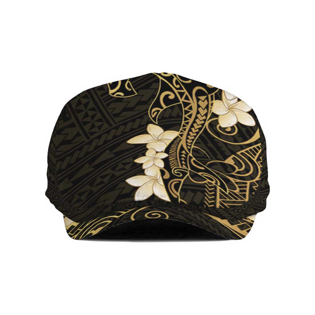 Black and Gold Hawaii Jeff Hat Hammerhead Shark Tattoo Curve Polynesian - Polynesian Pride