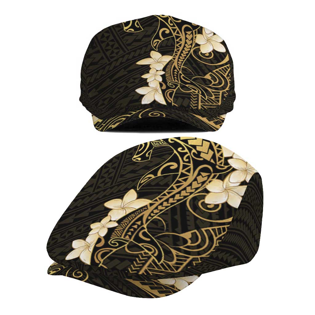 Black and Gold Hawaii Jeff Hat Hammerhead Shark Tattoo Curve Polynesian - Polynesian Pride