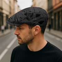 Black Samoa Tattoo Jeff Hat Plumeria Samoan Ocean Tatau Pattern - Polynesian Pride