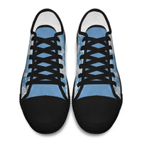 Blue Aloha Hawaii Low Top Shoes Monstera Hibiscus Plumeria Seamless Vibes LT14 - Polynesian Pride
