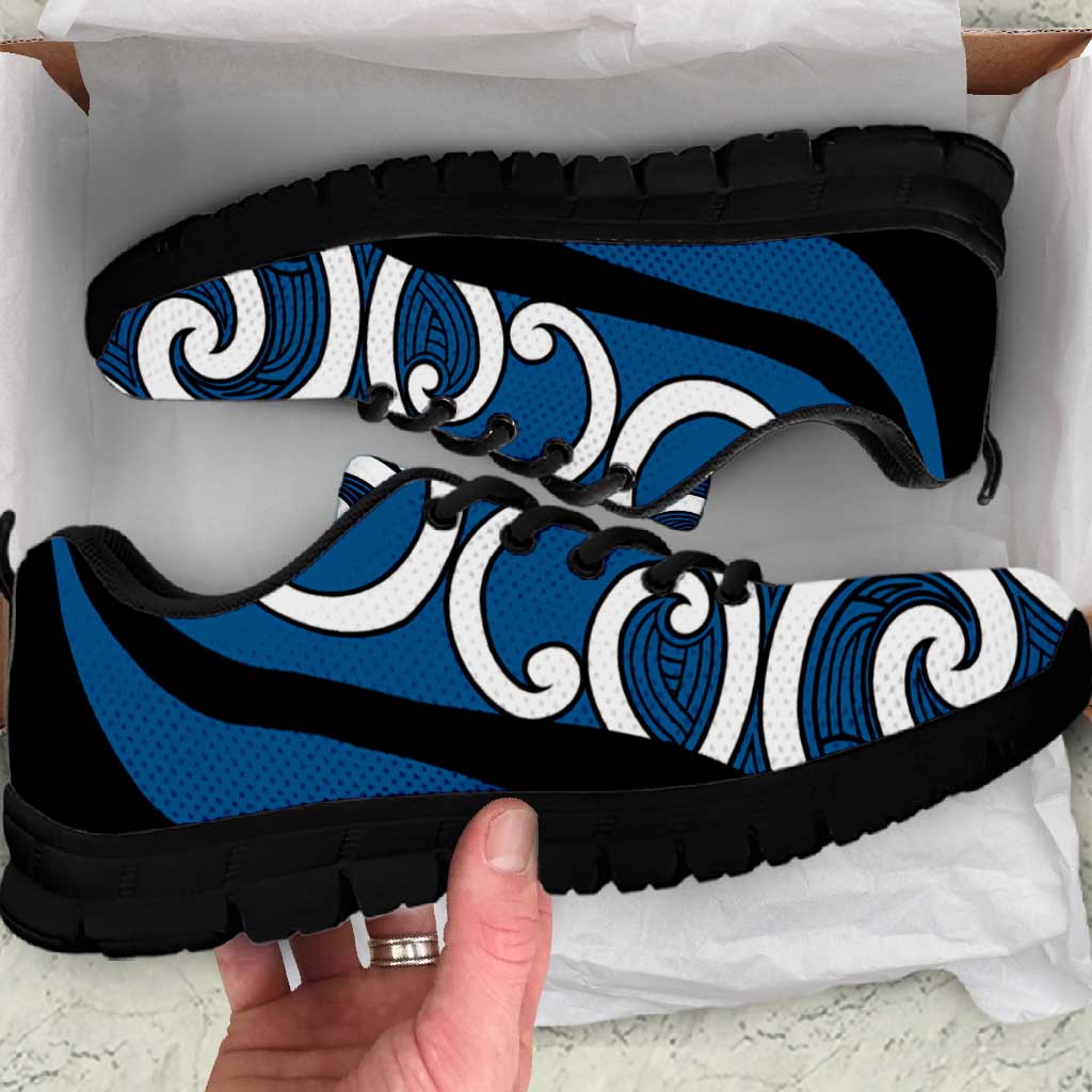 Blue Maori Koru New Zealand Sneakers