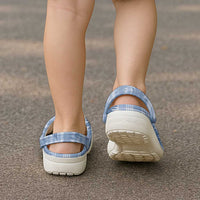 Blue Palaka Hawaii Palapalai Clogs Shoes Hawaiian Fern