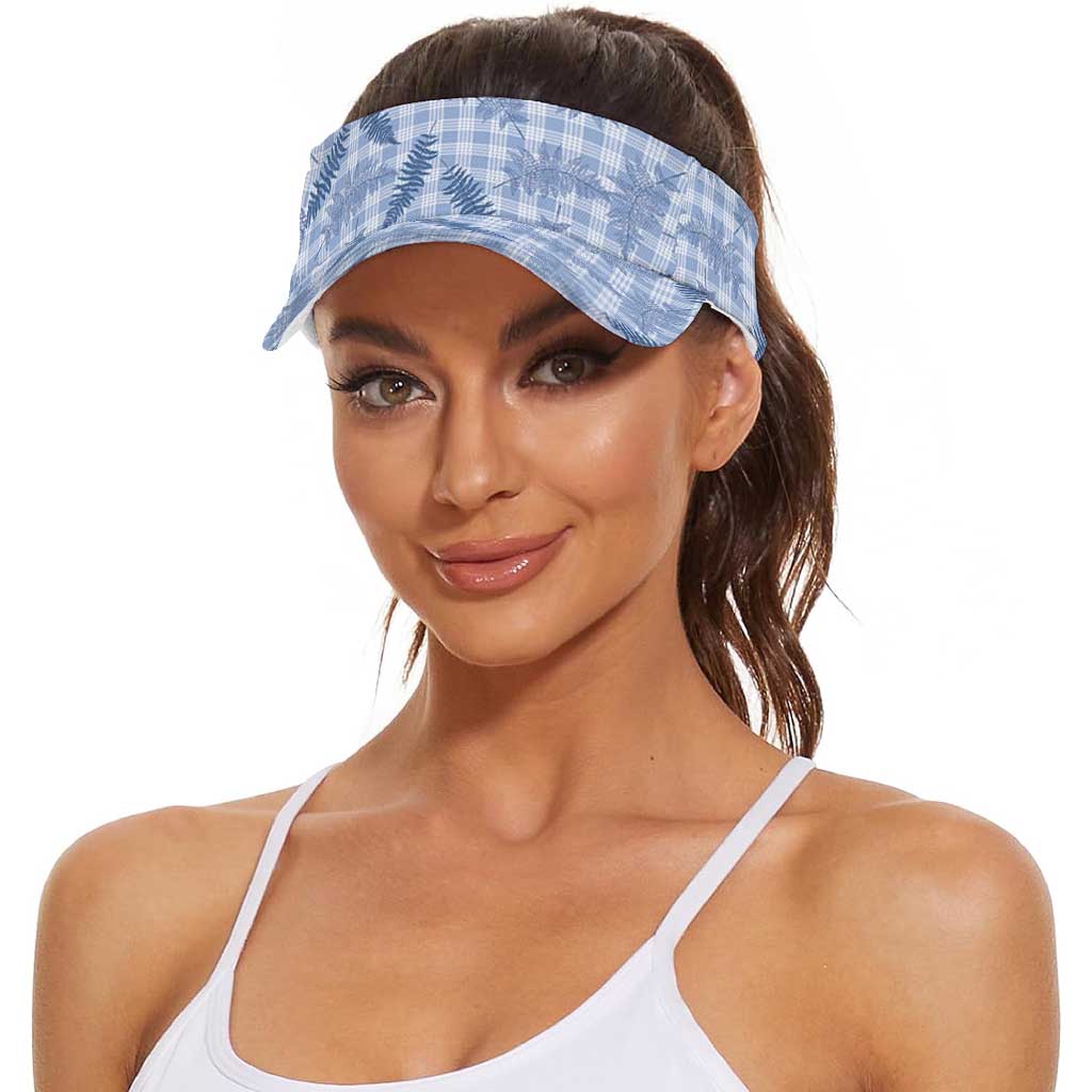Blue Palaka Hawaii Palapalai Sun Visor Cap Hawaiian Fern LT14 - Polynesian Pride