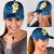 Blue Polynesia Classic Cap Plumeria Tropical Leaves With Galaxy Polynesian Art LT14